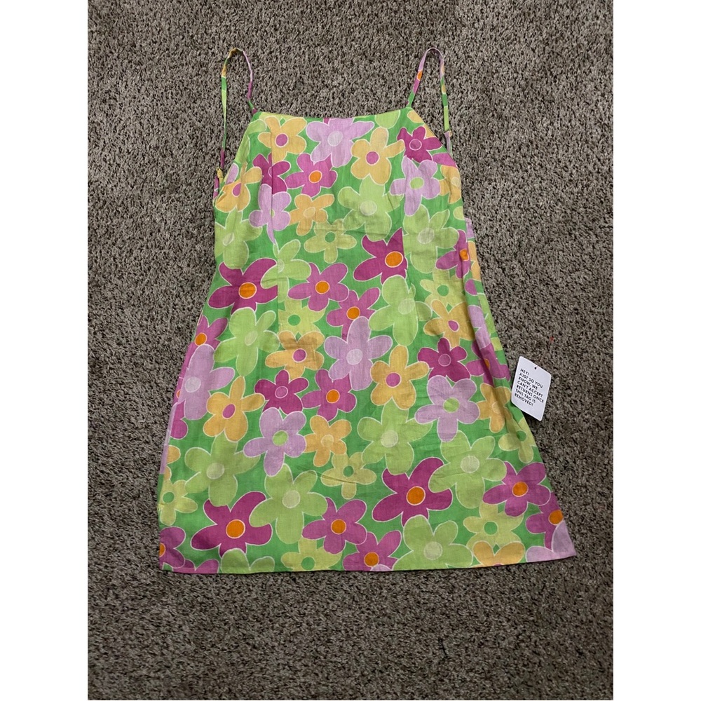 ASOS Design Floral Linen Dress